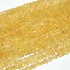 This listing is for the 5 strands of Citrine Hand Cut Faceted Roundell in size of 4 mm approx.,,Length: 14 inch